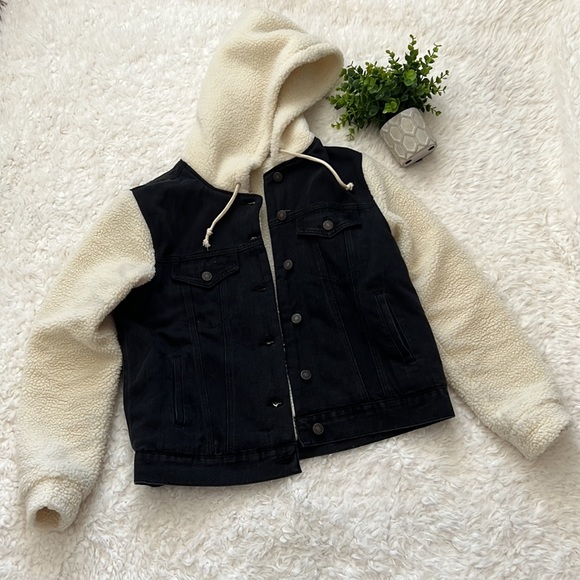 Love Tree Denim and Fleece Jacket - Picture 2 of 6